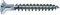 SPAX Universalschraube mit Kopflochbohrung, 4,5 x 70 mm, 500 Stück, Kreuzschlitz Z2, Kleiner Senkkopf (Ø 5mm), Vollgewinde, WIROX A3J, 0271010450705