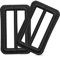 Trimming Shop Tri-Glide Slide Buckle Adjustable Webbing Slider Black Buckle Fasteners for Webbing Straps, Backpack, Pet Collars, Belts, DIY Craft Projects, 50mm, 2pcs