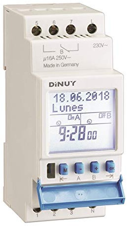 Dinuy IH.JAH.MI0 - Interruptor horario digital modular anual 1 canal