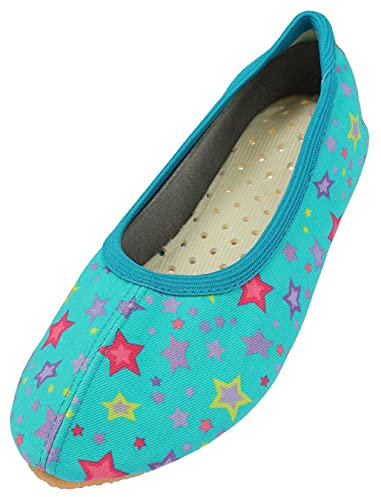 Beck Mädchen sterretjes Gymnastikschuhe, Türkis, 32 EU
