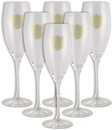 Dom Pérignon Champagner Glas Champagnerglas Party Day Gläser Flöten Set (6 Stück)