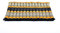 Leewadee Zabuton Rollbare Meditations-Matte Tragbare Sitzmatte Ökologisches Naturprodukt, Kapok, 70 x 70 cm, Schwarz Orange