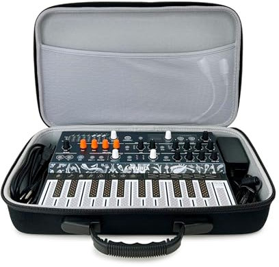 ANALOG CASES Arturia MiniLab/MicroFreak/MicroBrute Case - Custom-Fitted Compact PULSE Hard Case for Travel