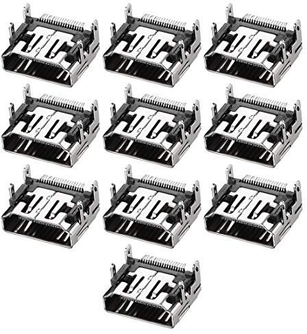 N/A HDMI Computer HD Schnittstelle 19 Pin SMT SMD weiblich PCB Board Connector 10 Stück