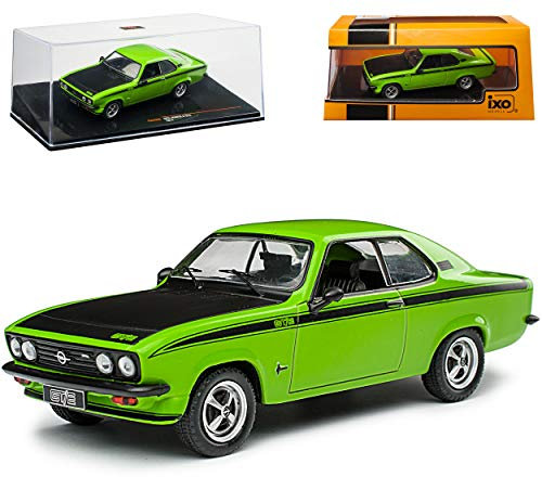 alles-meine.de GmbH Opel Manta A GT/E Grün mit Schwarz 1970-1975 1/43 Ixo Modell Auto mit individiuellem Wunschkennzeichen