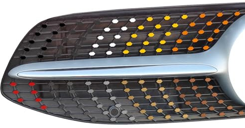 SB CarDesign Diamantgrill Folien Sticker für Mercedes CLA W118 C118 AMG Grillaufkleber (Schwarz)
