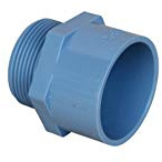 altone Pack de 20 boquillas de manguito de PVC, 50 mm, rosca exterior de 1,5 pulgadas.
