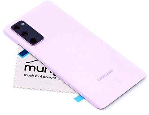 Akkudeckel für Samsung Original für Samsung Galaxy S20 FE 5G (G781B) Pink Backcover Deckel Rückwand mit mungoo Displayputztuch