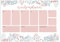 Friendly Fox Wochenplaner Block Floral, 1x DIN A4 Schreibtischunterlage als Kalender ohne festes Datum, Weekly Planer, Schreibblock Organisation to do