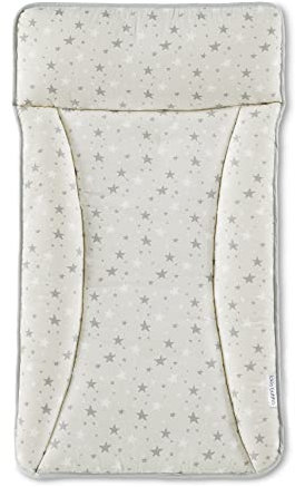 Ickle Bubba Gepolsterte abwischbare Wickelunterlage - weich, sanft zur Babyhaut, pflegeleicht, passt perfekt auf alle Ickle Bubba Wickelkommoden - unverzichtbares Kinderzimmer-Zubehör (Cosmic Aura)