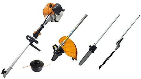 DECESPUGLIATORE A SCOPPIO 4 IN 1 TAGLIARMI TAGLIAERBA TAGLIASIEPI 63CC HOTECHE