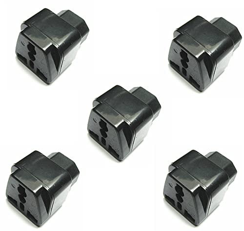 Bstepompre 5X PDU-Spezialkonvertierungsstecker USV C13 Auf Universalsteckdose Server IEC320-C14 Stecker WD-320