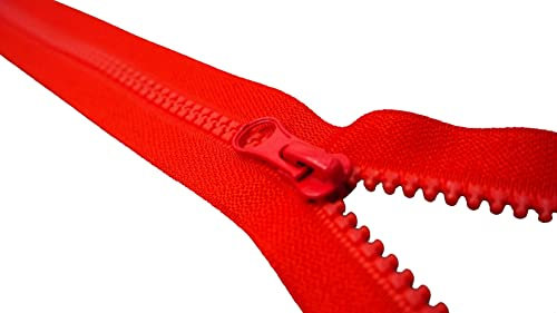 Reißverschluss Kunststoff 70 cm 3# Rot