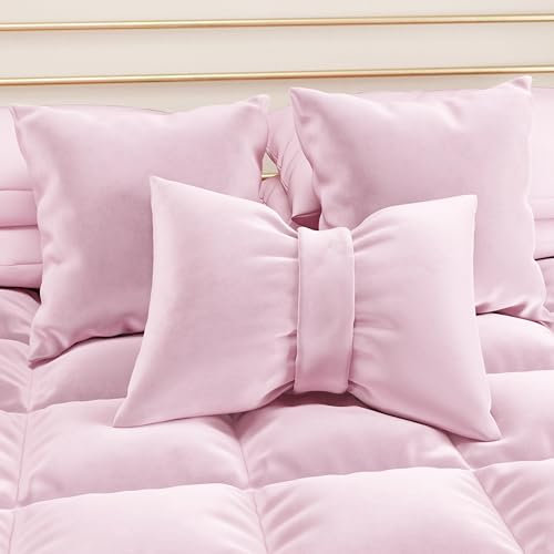 PETTI Artigiani Italiani - 2 Cuscini Divano in Velluto con Imbottitura, Copricuscini Camera da Letto, Cuscini Arredo con Cerniera Invisibile, Cuscini Velluto Rosa 2 Pezzi - 50x50 cm