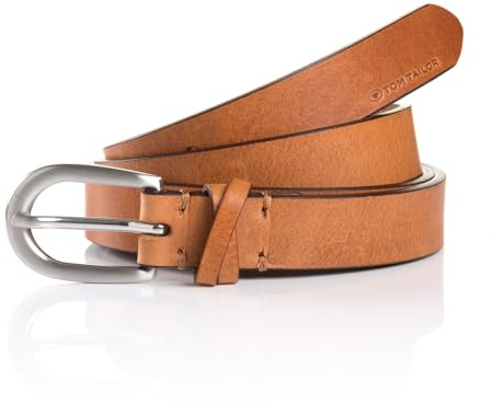Tom Tailor Damen TTNELLY Gürtel, Light Brown Uni, 95
