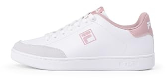 FILA Damen COURTBAY wmn Sneaker, White-Pale Mauve, 36 EU