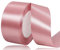 Roségold Satinband 40mm, 22Meters Schleifenband Roségold Geschenkband Dekoband Stoffband für Geschenk, Basteln, Nähprojekte, Haarschleifen, Brautstrauß, Hochzeits Dekoration
