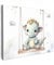 MuchoWow© Bild auf Leinwand 40x30 cm Schlafzimmer Bilder Badezimmer Wand Deko Wohnzimmer Modern Wanddeko Bilderwand Geschenk Drache - Babytier - Kinder - Babyzimmer - Kinderzimmer