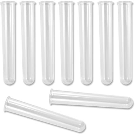 Modixun 9Pcs Clear Test Tubes for Plant Propagation Station Resin Molds, Acrylic Propagation Tubes Hydroponic Vase for Hydroponic Plants/Flowers Decoration