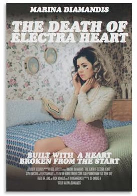 Marina Diamandis Poster, Vintage-Kunst, Raumdekoration, ästhetisches Poster für Schlafzimmer, Wohnzimmer, Wände, ästhetisches Poster, 30 x 45 cm, ungerahmter Stil