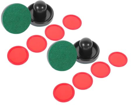 HEMOTON 2satz Eishockeyschläger Und Pucks Satz Ersatz Zubehör Für Tischhockey Tische Eishockeyschieber Hockeyteile Spielzubehör Ersatz-eishockeyschläger Eishockeypucks
