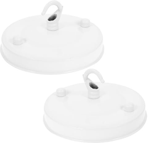 GETAJGHSD 2 Piezas Portalámparas De Techo Placa Base De Techo Juego De Dosel De Techo Placa De Luz De Techo Dosel De Lámpara Colgante Kit De Toldo De Lámpara Dosel De Araña Planchar