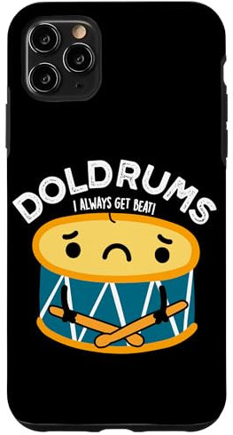 Carcasa para iPhone 11 Pro Max Divertido juego de palabras con batería de Doldrums