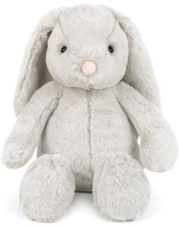 MON AMI Sterling Bunny 13-Inch Stuffed Rabbit, Soft Bunny Plush Toy Gift | bunny stuffed animal, soft bunny plush build, snuggle companion, nursery décor accent, Valentine birthday gift, keepsake