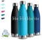 Gourde Isotherme, Gourde 500ml, Sans BPA, Gourde Inox, 24h Froid & 12h Chaud, Gourde Metal, Anti Fuite, Gourde Reutilisable, Double Vide, Gourde Acier Inoxydable, pour École, Bureau, Camping, Voyage