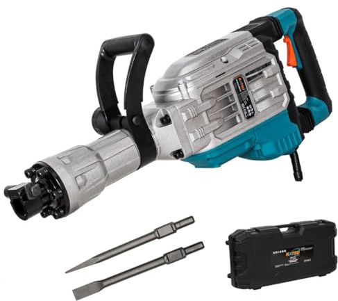 KATSU Tools 1700W Demolition Hammer Concrete Breaker, 60J, 30mm SDS-Hex