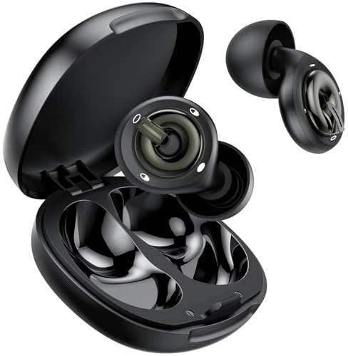 Tappi Orecchie Dormire Antirumore Regolabili 17-35dB, Confortevoli in Silicone Morbido, Riutilizzabili e Facili da Pulire, con Custodia e Laccetto, 3 Misure S/M/L per Sonno, Viaggi, Studio e Lavoro