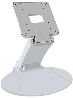 14-24 Desktop Monitor Holder With VESA Hole Folding TV Screen Stand Screen Mount Support Metal Bracket For Office Home School(White-Round)