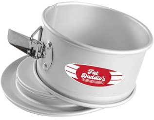 Fat Daddios Springform Cake Pan, Aluminum, Silver…