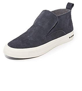 SEAVEES Men's 12/64 Huntington Mid Top Slip On Sneakers, Navy, 7.5 UK