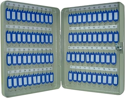 Q-Connect KF04274 Schlüsselschrank - 80 Haken, Zylinderschloss