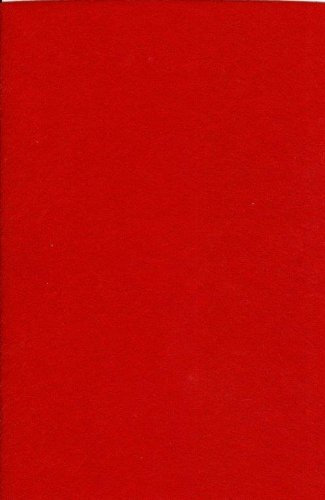 1 Bogen Bastel-Filz 20 x 30 cm - Stärke: 1mm - Farbe nach Wahl (Rot)