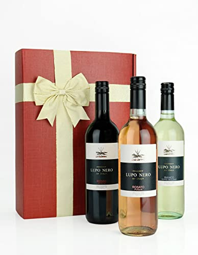 The Black Wolf Trio, Lupo Nero Italian Wine Gift Set