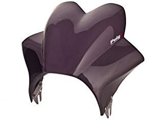 Puig 2208F Windschutzscheibe modell Wave Transparent / Dunkelgrau Rauch