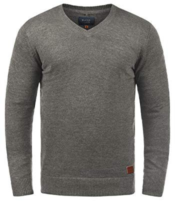 BLEND Lasse - Pull en Maille - Homme, Taille:XXL, Couleur:Zink Mix (70815)