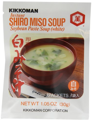 Kikkoman Instant Shiro Miso Soup, 1.05-Ounce Units (Pack of 12)