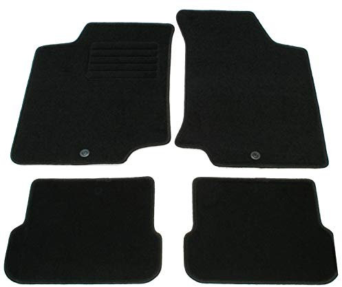 AD Tuning HG2723 Velours Fußmatten Set (4-teilig) Schwarz Passform Autoteppiche