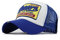 Trucker Mesh Baseballcap Western New York Distressed Snapback Vintage Used Look Retro Sommer Oldschool Kappe Mütze Cap Schirmmütze Basecap (Blau)