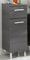 Pelipal Badezimmerschrank Quickset 352 in Graphit Struktur Quer, 30 cm breit | Unterschrank mit 1 Tür, 1 Schubkasten und 1 Einlegeboden