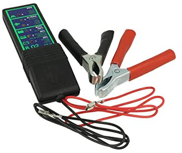 CARALL Comprobador de batería para alternador de 12 V con dinamo con indicación LED de estado para coche y moto, fabricado en Italia