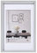 walther design Bilderrahmen silber 30 x 45 cm mit Passepartout, Steel Style Kunststoffrahmen ES045S