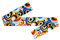 NET TOYS Kultiges Seventies Hippie-Haarband | Bubbles | Trendy Damen-Kopfschmuck 60er & 70er Jahre Stirnband geeignet für Festival & Mottoparty