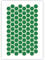 QBIX Hexagon Muster Schablone - zum Malen auf Holz, Leinwand, Papier, Stoff, Boden, Wand und Fliesen - Wiederverwendbare DIY Kunst und Handwerk Schablonen A4 (21 x 29.7 cm)