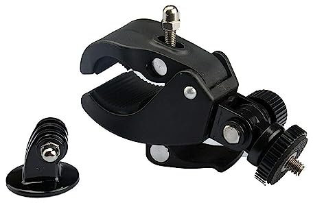 Camera Super Clamp and Aluminum Alloy Tripod Adapter for GoPro, Hero Fusion 7/6/5/4/3/3/2/1, Universal Quick Release Pipe Bar Clamp Mounts for Tripods Stands Microphone Stands Any Pipe or Bar