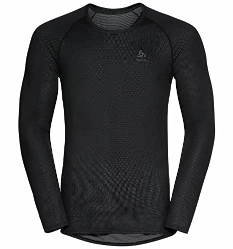 Odlo Maillot de Corps pour Homme à Manches Longues Active F-Dry Light I T-Shirt Fonctionnel I sous-vêtement Fonctionnel à Manches Longues Maillot de Corps de Sport I Homme