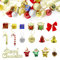 43 Stücke Weihnachtsbaumschmuck Geschenkbox Weihnachten Bunte Geschenkbox Anhänger Quadrat Kleine Geschenkboxen Anhänger Weihnachtskugel Weihnachtsbaumanhänger Ornamente für Xmas Tree 2cm 3cm